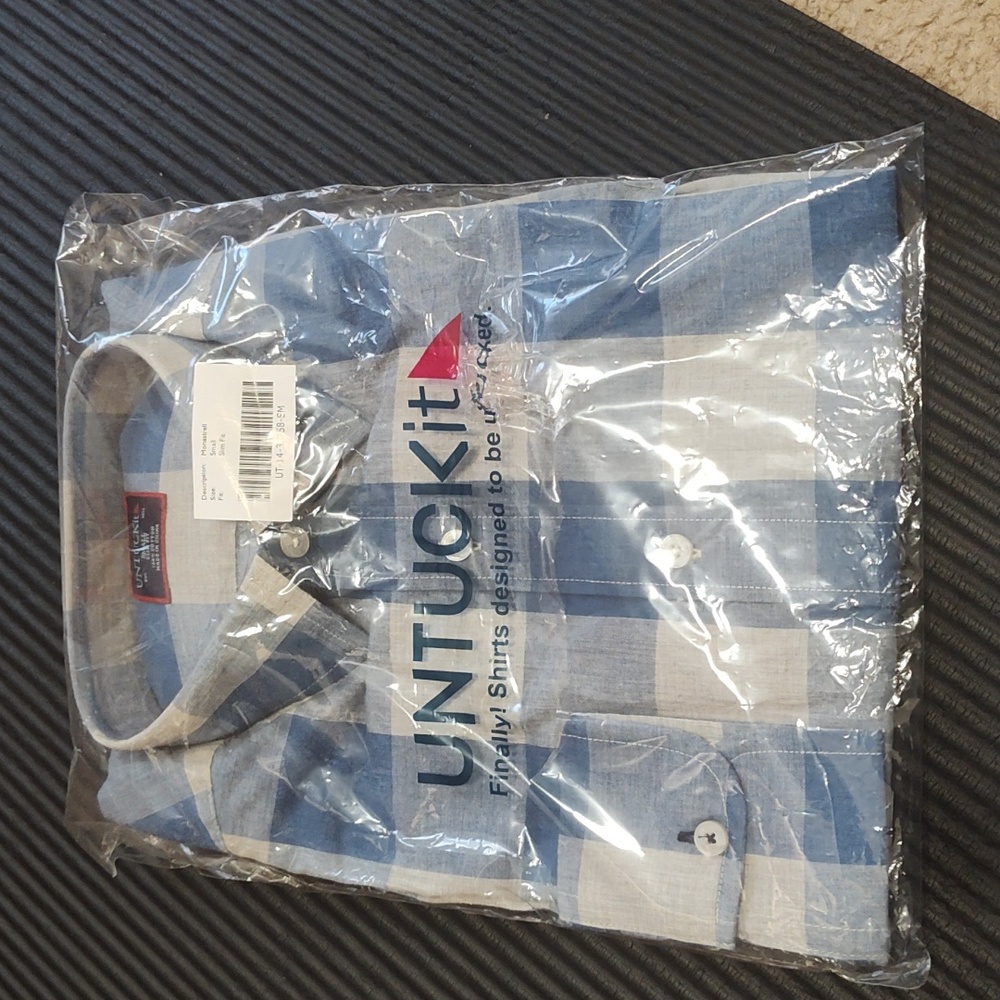 UNTUCKit plaid casual shirt